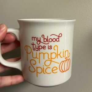 Barnes & Noble Pumpkin Spice Mug - White, Red, and Orange